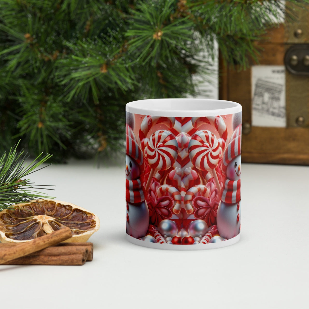 Cana ceramica Craciun 330 ml (11 oz) , design festiv, rezistenta