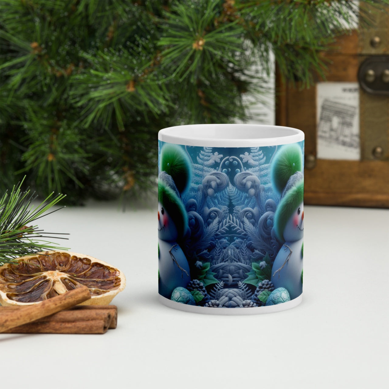 Cana ceramica Craciun 330 ml (11 oz) , design festiv, rezistenta