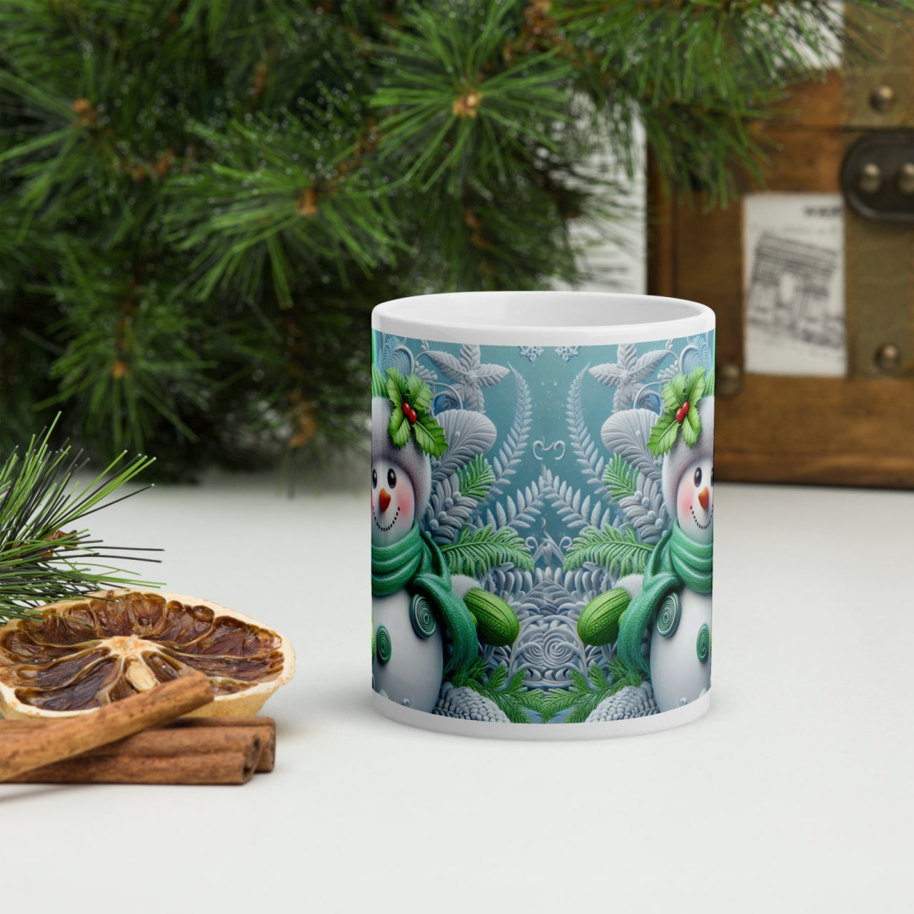 Cana ceramica Craciun 330 ml (11 oz) , design festiv, rezistenta