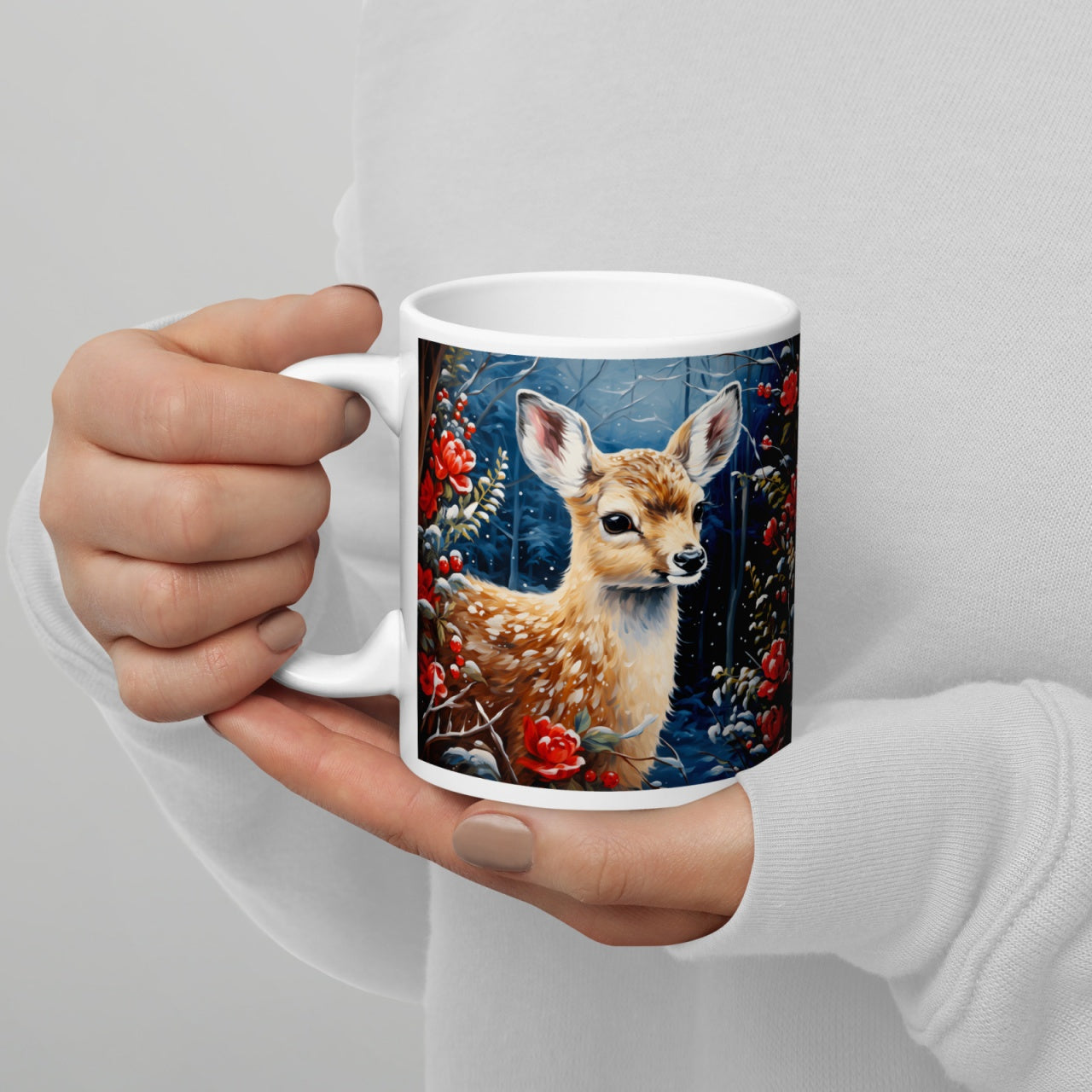 Cana ceramica Craciun 330 ml (11 oz) , design festiv, rezistenta