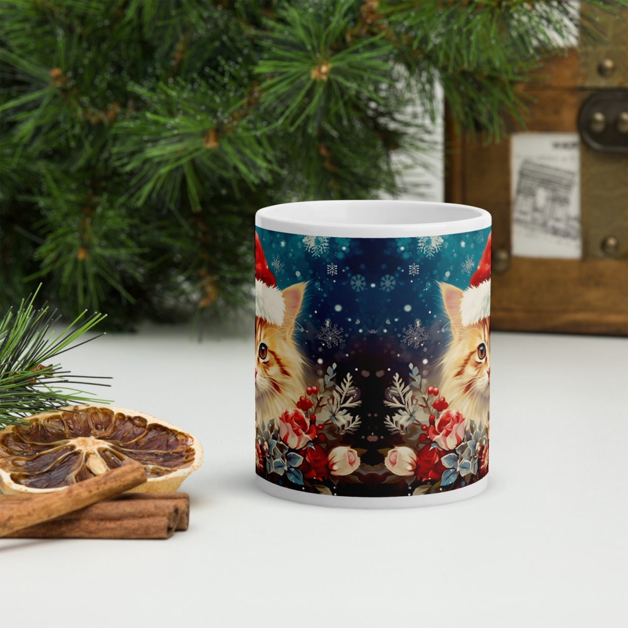 Cana ceramica Craciun 330 ml (11 oz) , design festiv, rezistenta