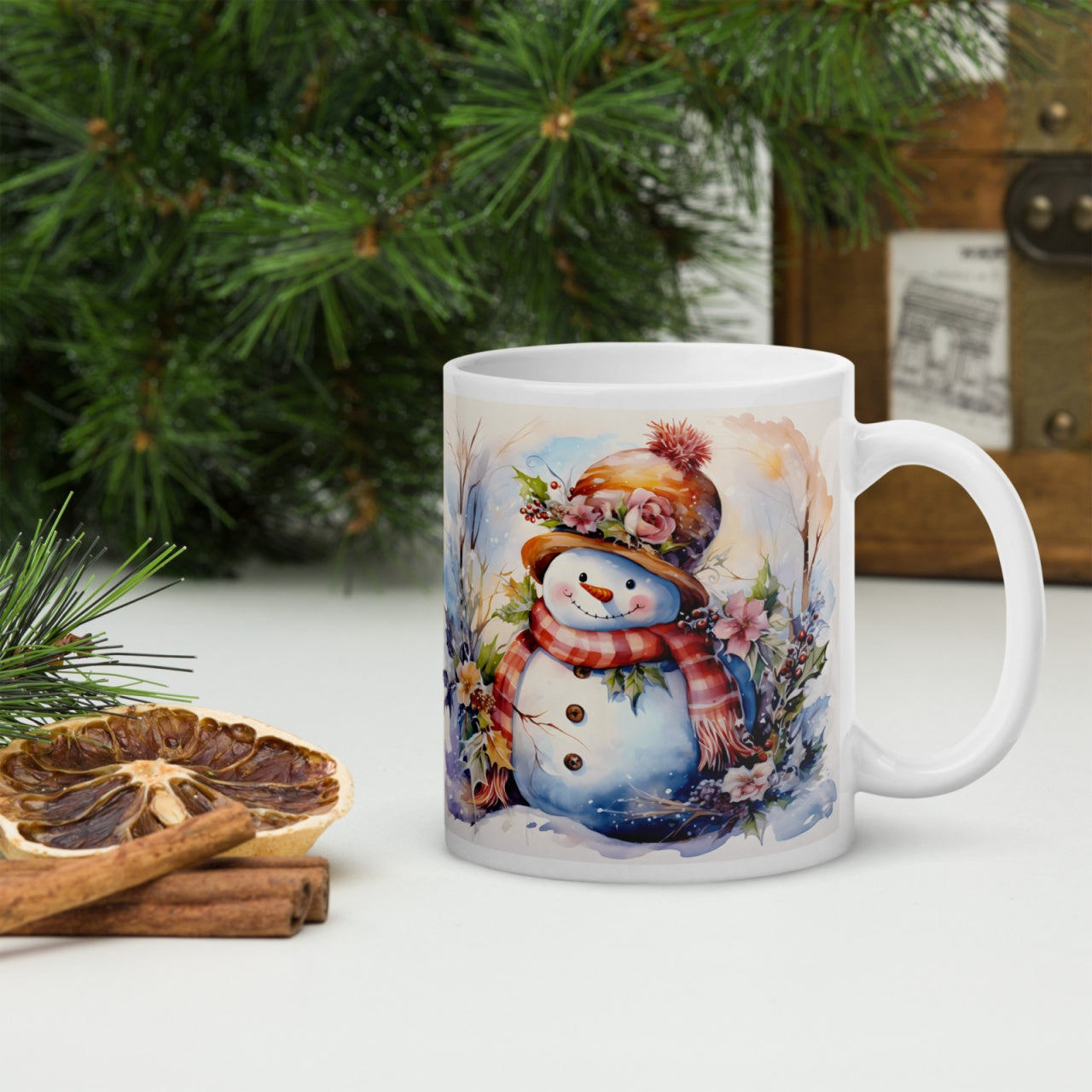 Cana ceramica Craciun 330 ml (11 oz) , design festiv, rezistenta
