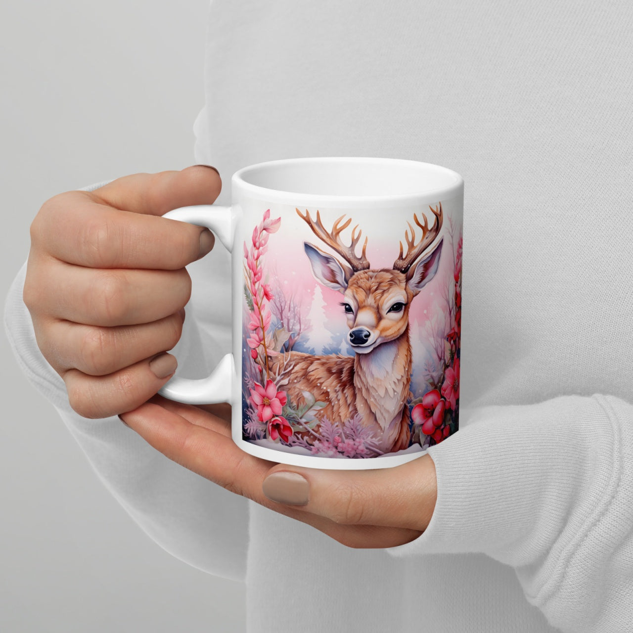 Cana ceramica Craciun 330 ml (11 oz) , design festiv, rezistenta