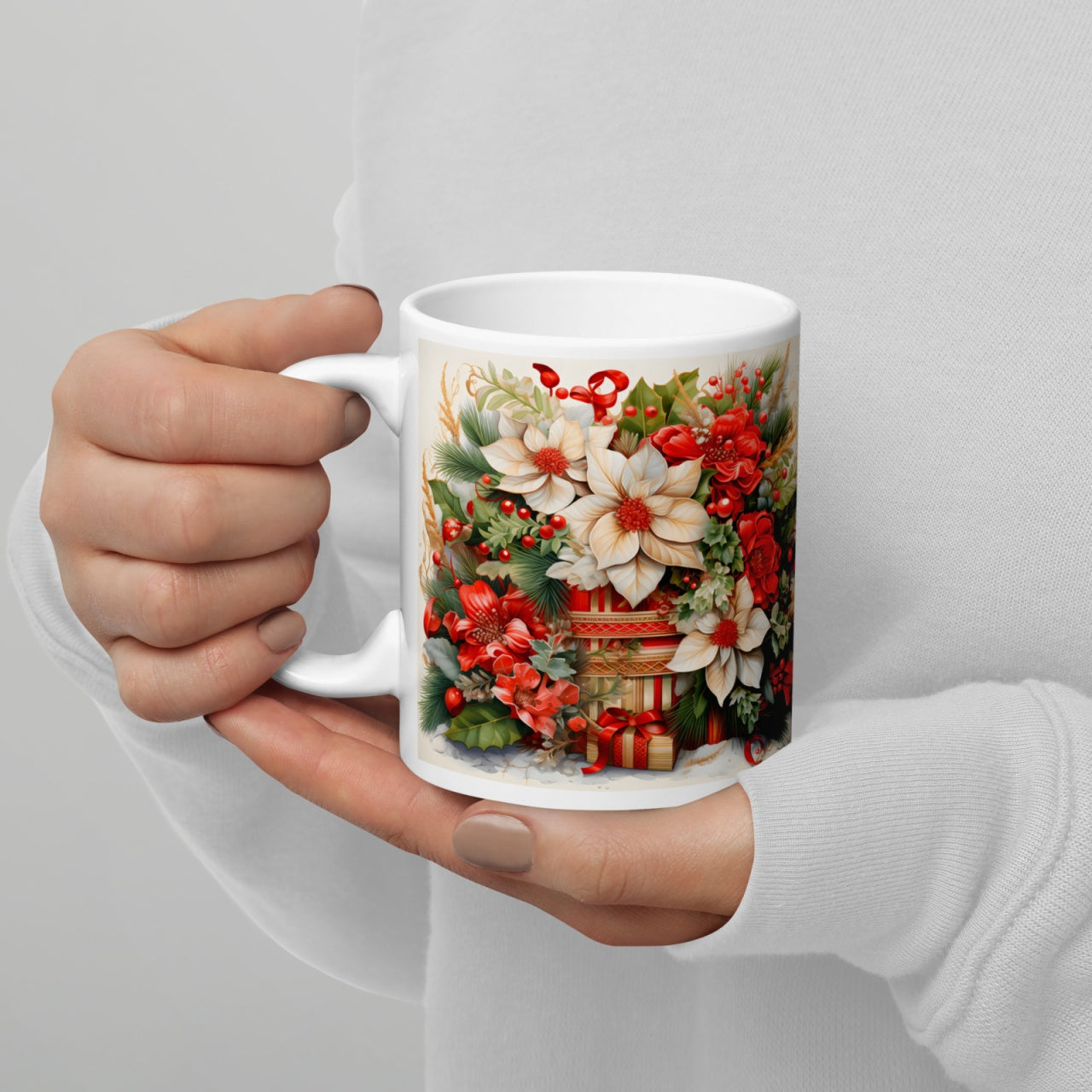 Cana ceramica Craciun 330 ml (11 oz) , design festiv, rezistenta