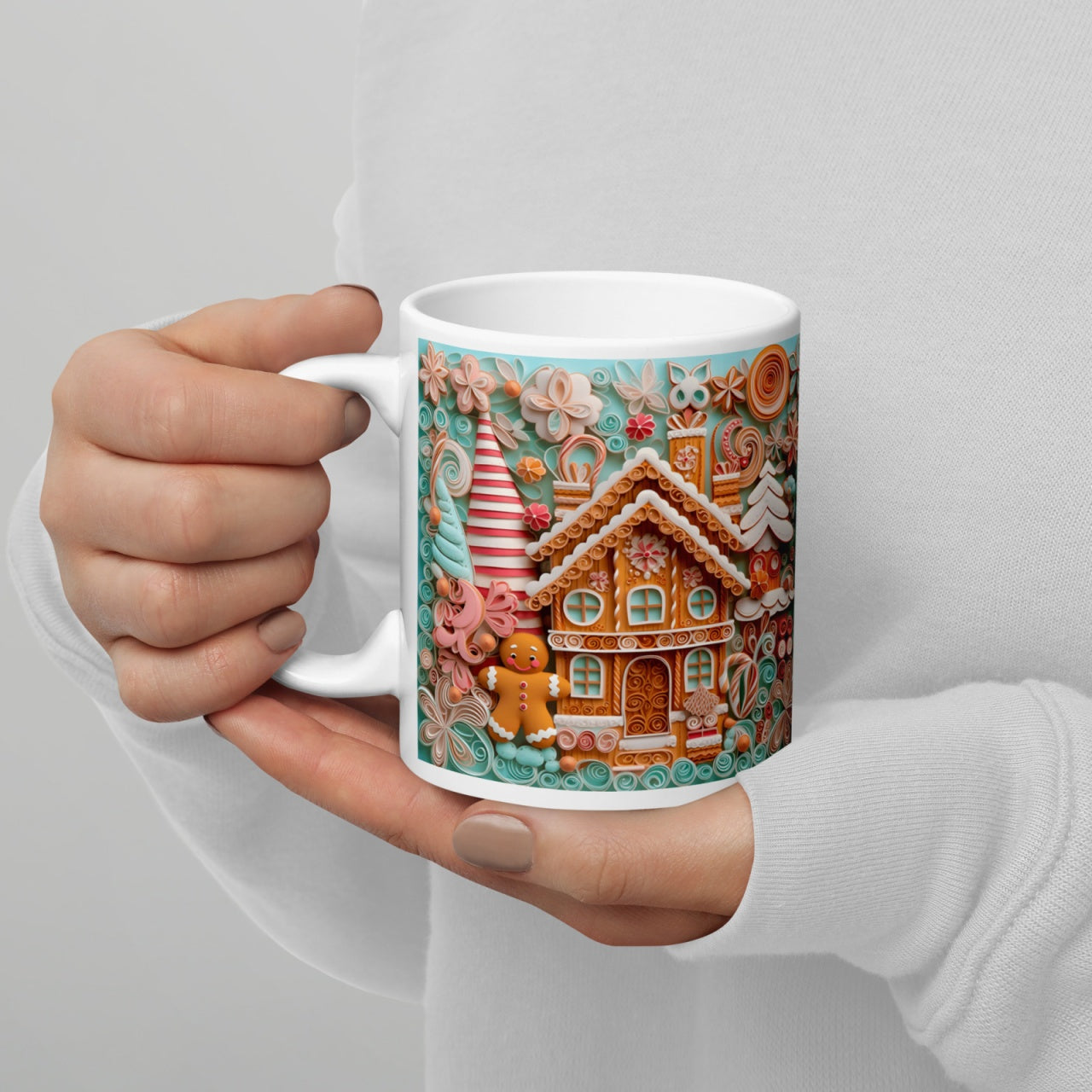 Cana ceramica Craciun 330 ml (11 oz) , design festiv, rezistenta