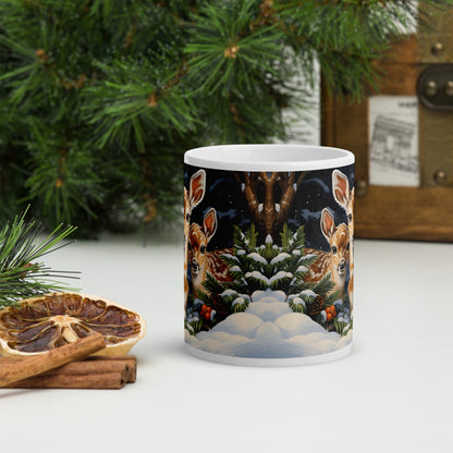 Cana ceramica Craciun 330 ml (11 oz) , design festiv, rezistenta