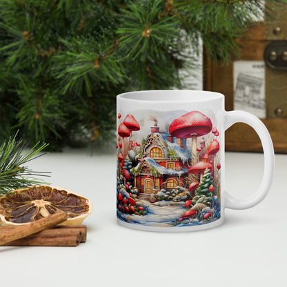 Cana ceramica Craciun 330 ml (11 oz) , design festiv, rezistenta