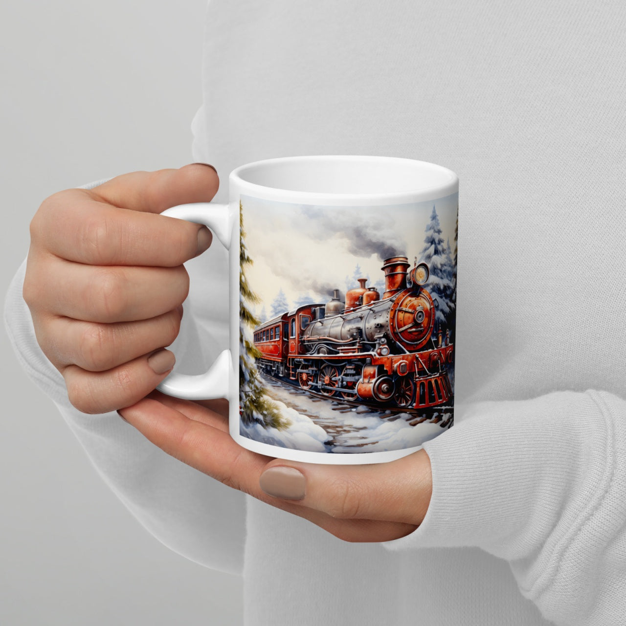 Cana ceramica Craciun 330 ml (11 oz) , design festiv, rezistenta