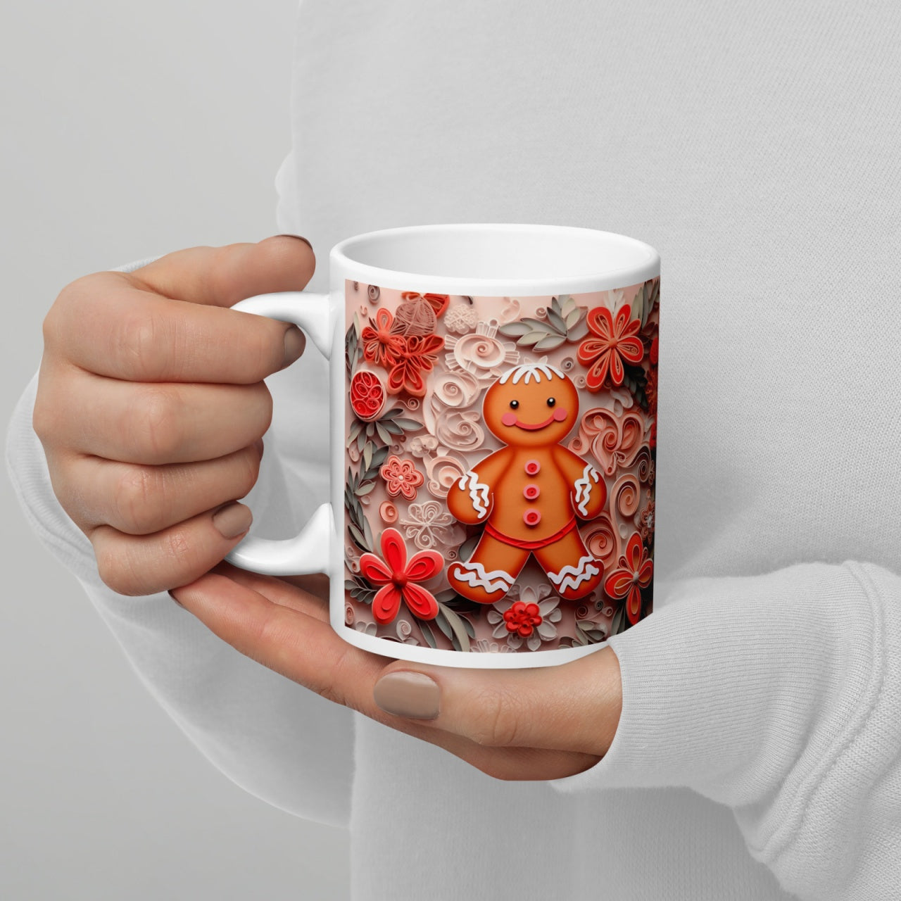 Cana ceramica Craciun 330 ml (11 oz) , design festiv, rezistenta