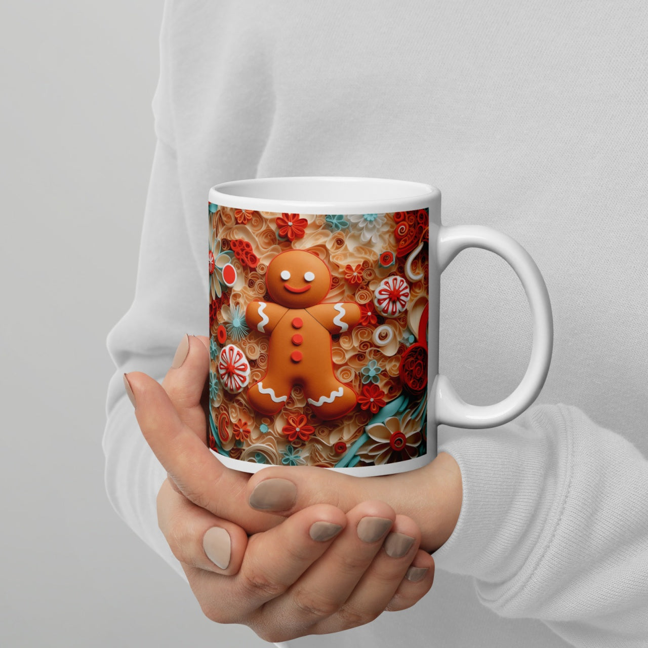 Cana ceramica Craciun 330 ml (11 oz) , design festiv, rezistenta