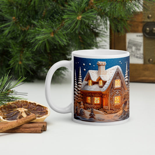 Cana ceramica Craciun 330 ml (11 oz) , design festiv, rezistenta