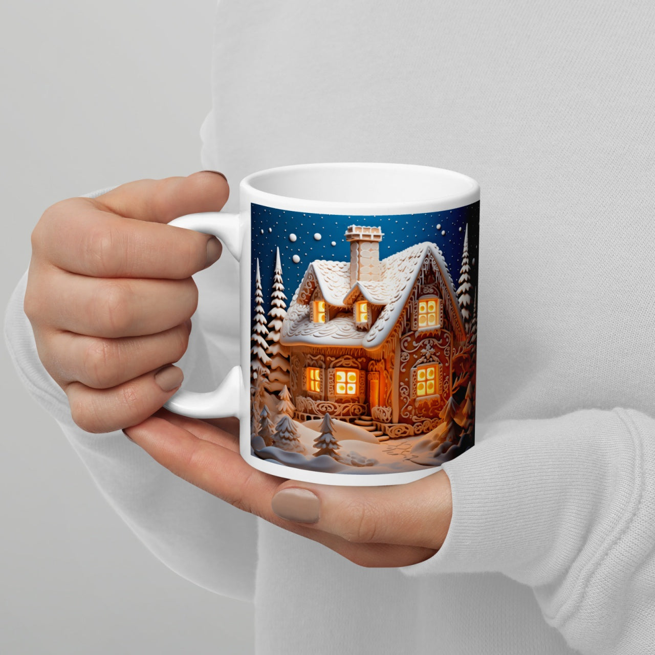Cana ceramica Craciun 330 ml (11 oz) , design festiv, rezistenta
