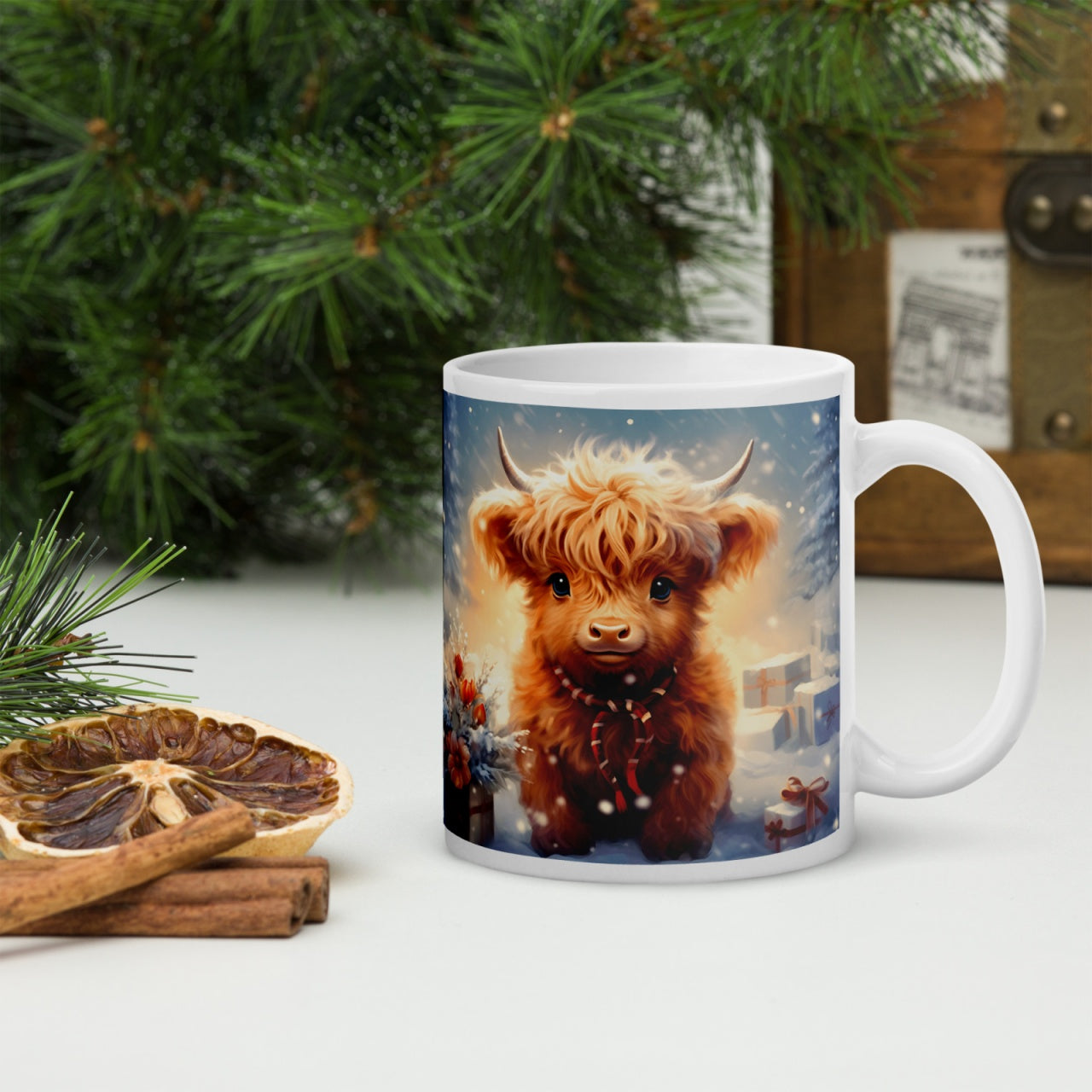 Cana ceramica Craciun 330 ml (11 oz) , design festiv, rezistenta