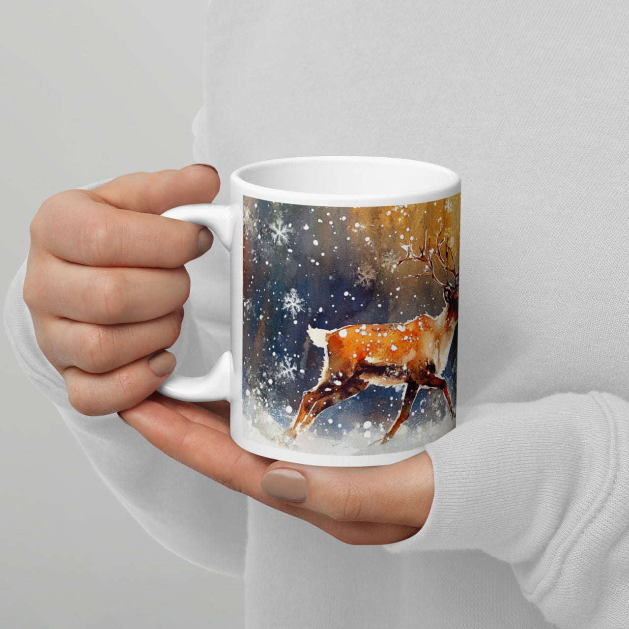 Cana ceramica Craciun 330 ml (11 oz) , design festiv, rezistenta