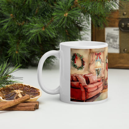 Cana ceramica Craciun 330 ml (11 oz) , design festiv, rezistenta