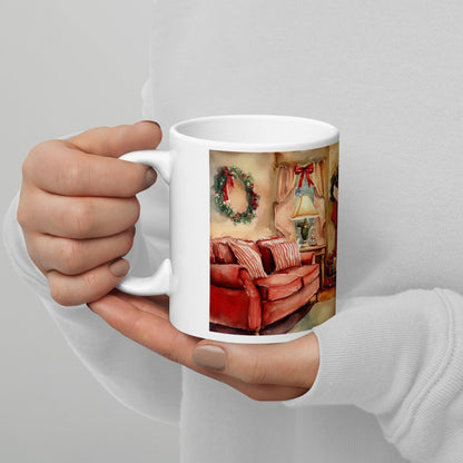 Cana ceramica Craciun 330 ml (11 oz) , design festiv, rezistenta