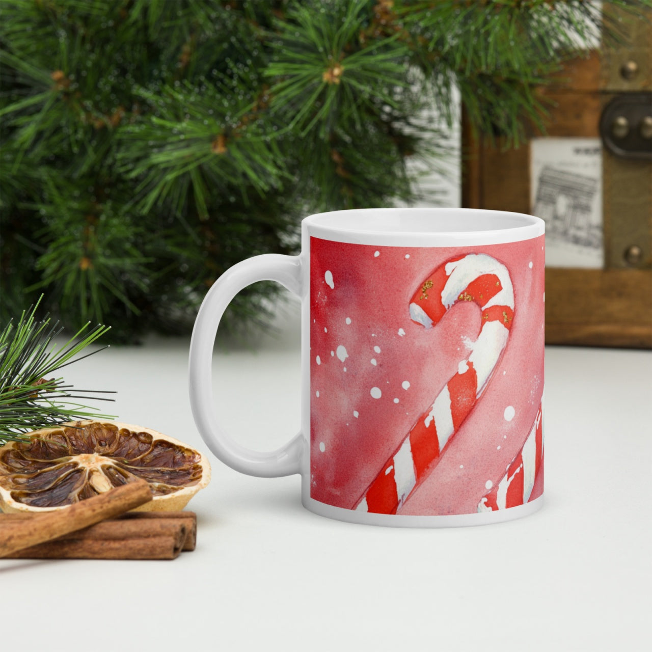 Cana ceramica Craciun 330 ml (11 oz) , design festiv, rezistenta