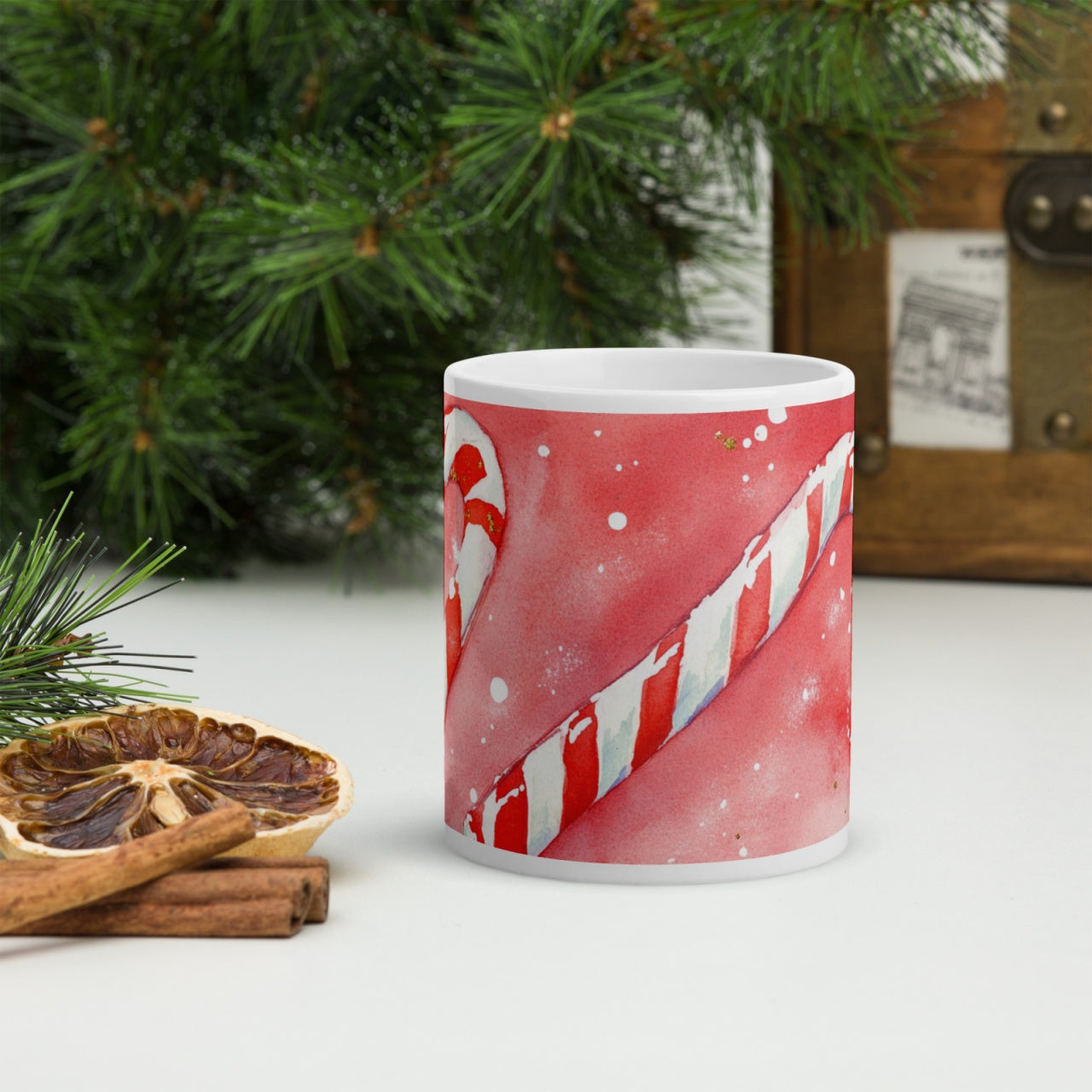 Cana ceramica Craciun 330 ml (11 oz) , design festiv, rezistenta