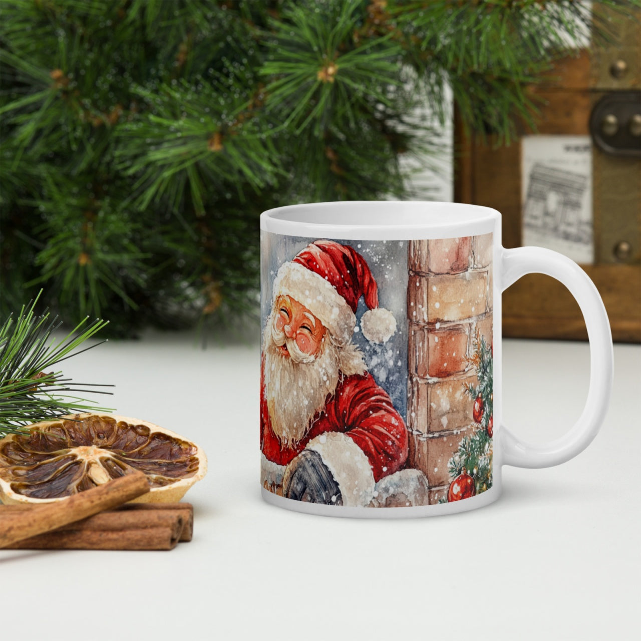 Cana ceramica Craciun 330 ml (11 oz) , design festiv, rezistenta
