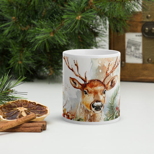 Cana ceramica Craciun 330 ml (11 oz) , design festiv, rezistenta