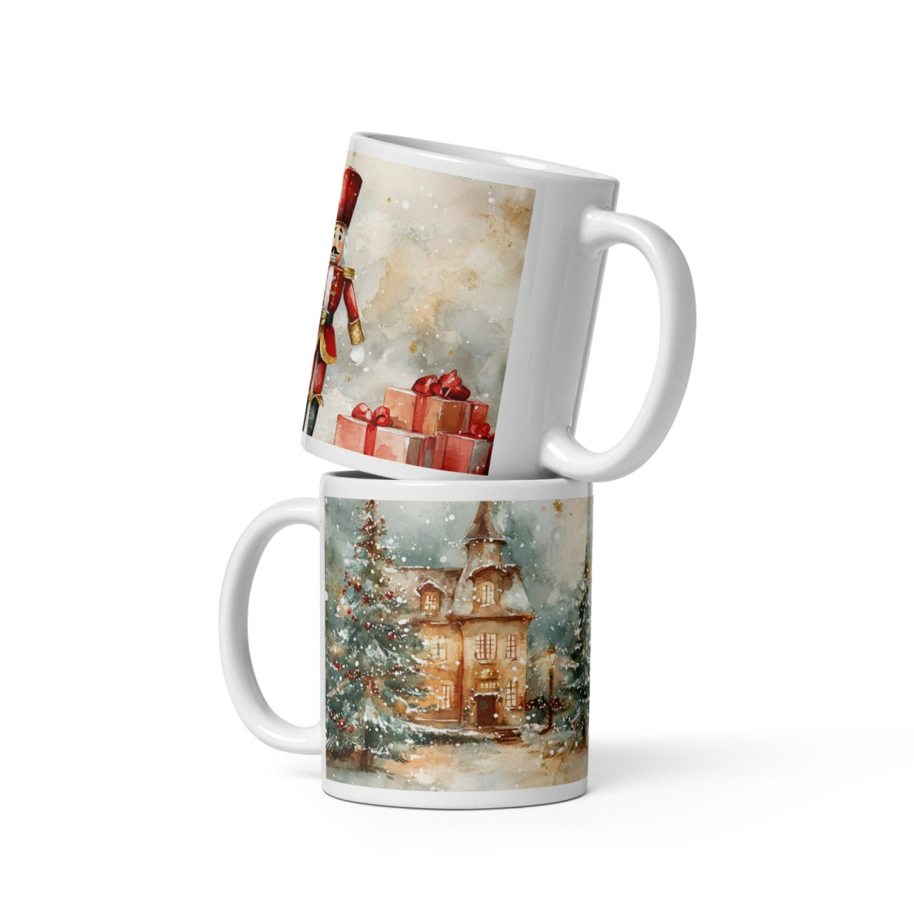 Cana ceramica Craciun 330 ml (11 oz) , design festiv, rezistenta