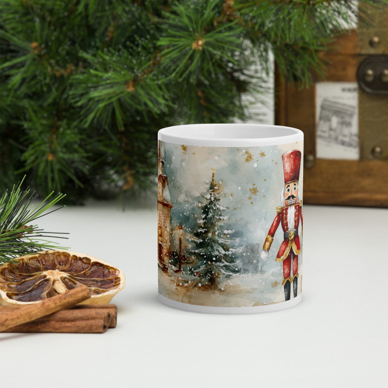 Cana ceramica Craciun 330 ml (11 oz) , design festiv, rezistenta