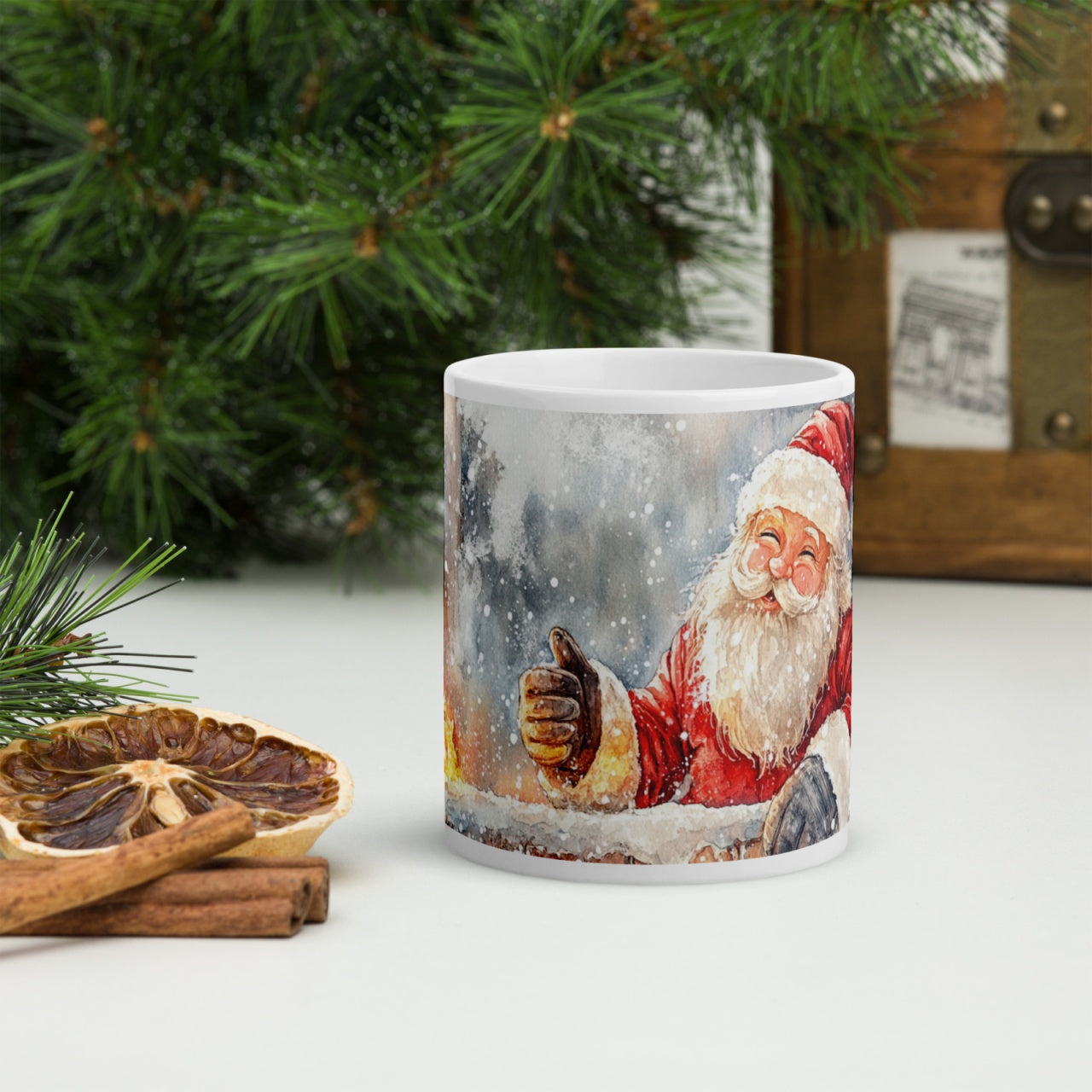 Cana ceramica Craciun 330 ml (11 oz) , design festiv, rezistenta