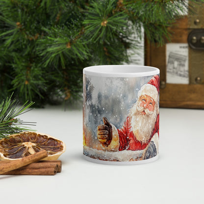 Cana ceramica Craciun 330 ml (11 oz) , design festiv, rezistenta