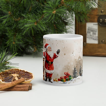 Cana ceramica Craciun 330 ml (11 oz) , design festiv, rezistenta