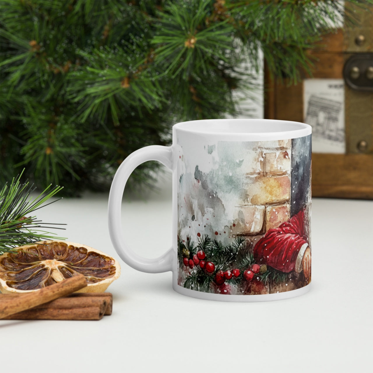 Cana ceramica Craciun 330 ml (11 oz) , design festiv, rezistenta