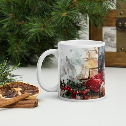 Cana ceramica Craciun 330 ml (11 oz) , design festiv, rezistenta