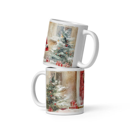 Cana ceramica Craciun 330 ml (11 oz) , design festiv, rezistenta