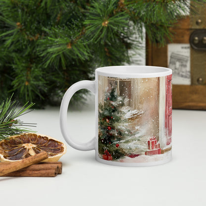 Cana ceramica Craciun 330 ml (11 oz) , design festiv, rezistenta
