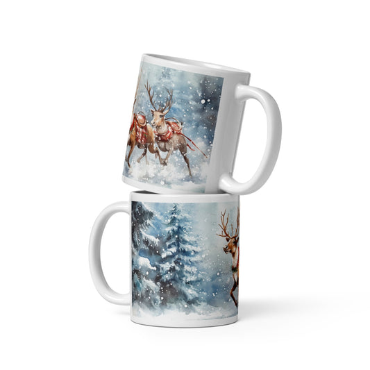 Cana ceramica Craciun 330 ml (11 oz) , design festiv, rezistenta