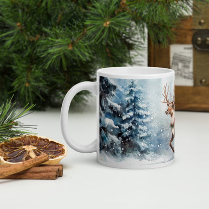 Cana ceramica Craciun 330 ml (11 oz) , design festiv, rezistenta