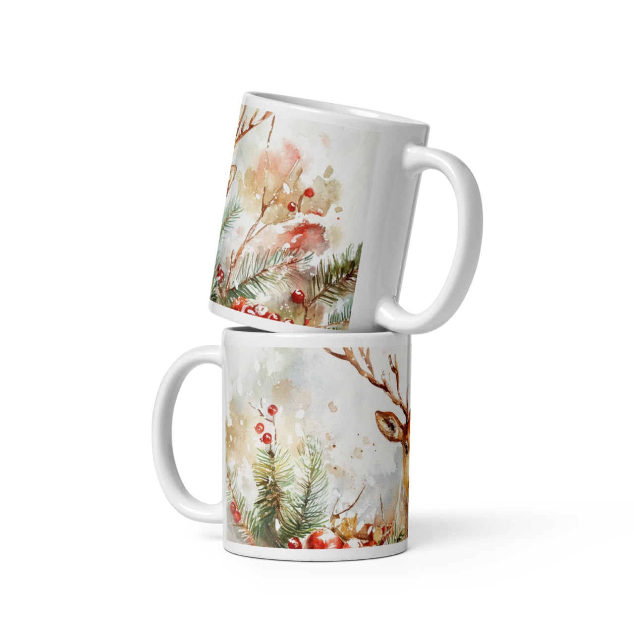 Cana ceramica Craciun 330 ml (11 oz) , design festiv, rezistenta