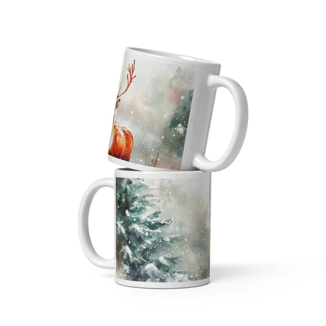 Cana ceramica Craciun 330 ml (11 oz) , design festiv, rezistenta