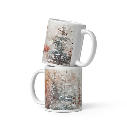 Cana ceramica Craciun 330 ml (11 oz) , design festiv, rezistenta