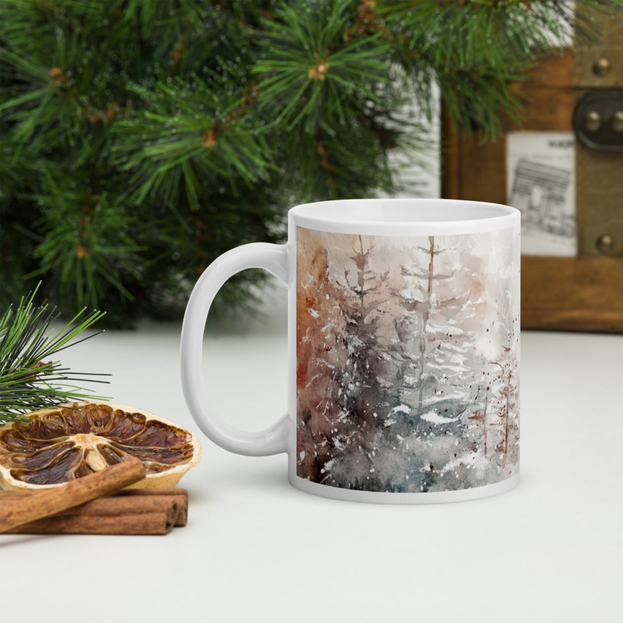 Cana ceramica Craciun 330 ml (11 oz) , design festiv, rezistenta