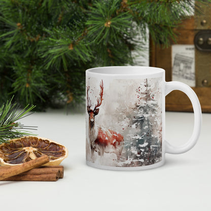 Cana ceramica Craciun 330 ml (11 oz) , design festiv, rezistenta