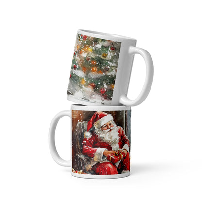 Cana ceramica Craciun 330 ml (11 oz) , design festiv, rezistenta