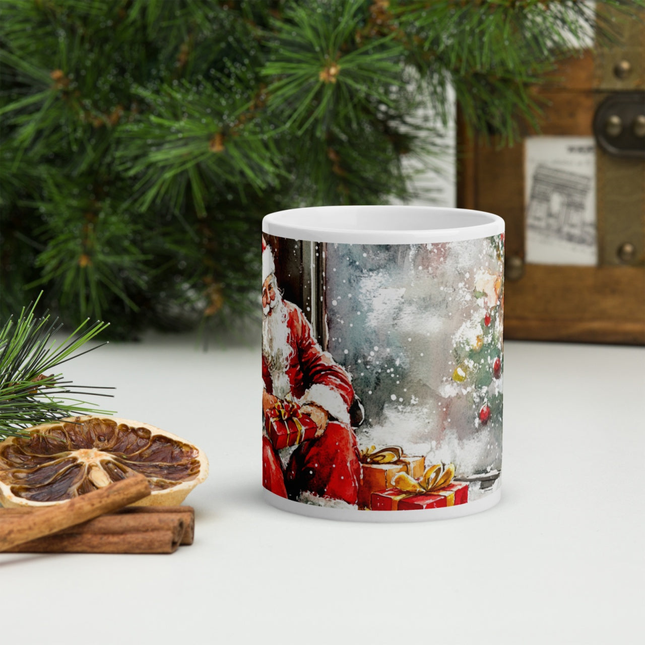 Cana ceramica Craciun 330 ml (11 oz) , design festiv, rezistenta