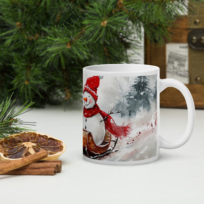Cana ceramica Craciun 330 ml (11 oz) , design festiv, rezistenta
