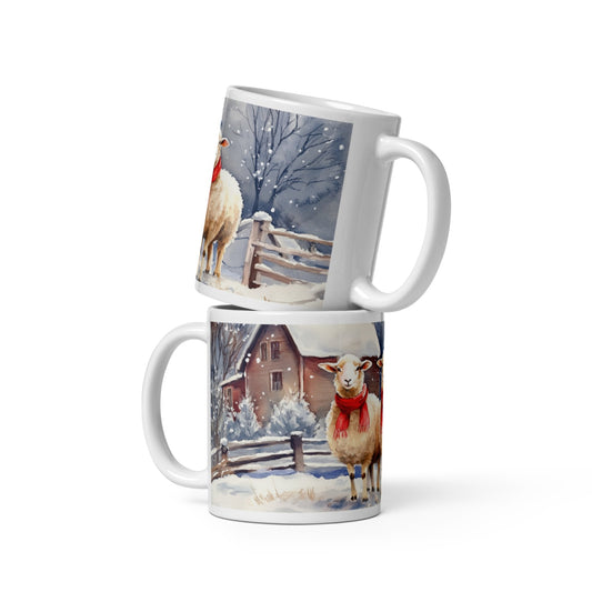 Cana ceramica Craciun 330 ml (11 oz) , design festiv, rezistenta