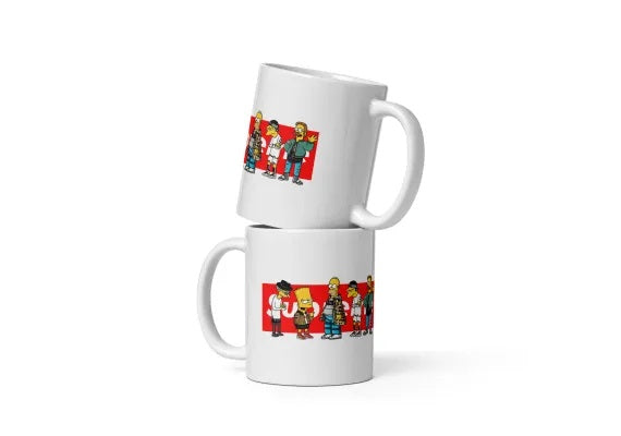 Cana ceramica cu familie colorata si vesela , Cadou special , 330 ml