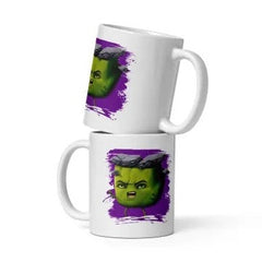 Cana ceramica cu ilustratie simbolica , Design inedit si expresiv , 330 ml