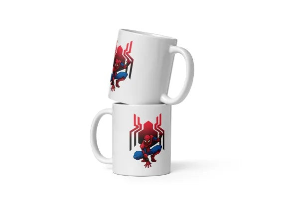 Cana ceramica cu ilustratie simbolica , Design inedit si expresiv , 330 ml