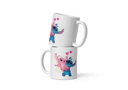 Cana ceramica cu ilustratie simbolica , Design inedit si expresiv , 330 ml
