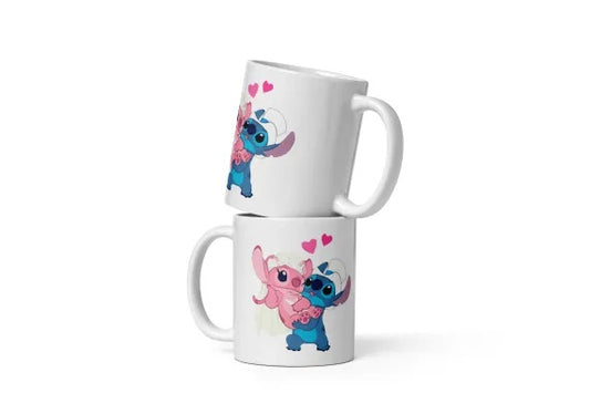 Cana ceramica cu ilustratie simbolica , Design inedit si expresiv , 330 ml
