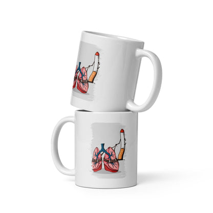 Cana ceramica cu ilustratie simbolica , Design inedit si expresiv , 330 ml